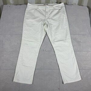 Tommy Hilfiger Boyfriend Jeans Womens White Denim 5-Pocket Modern Style Size 14